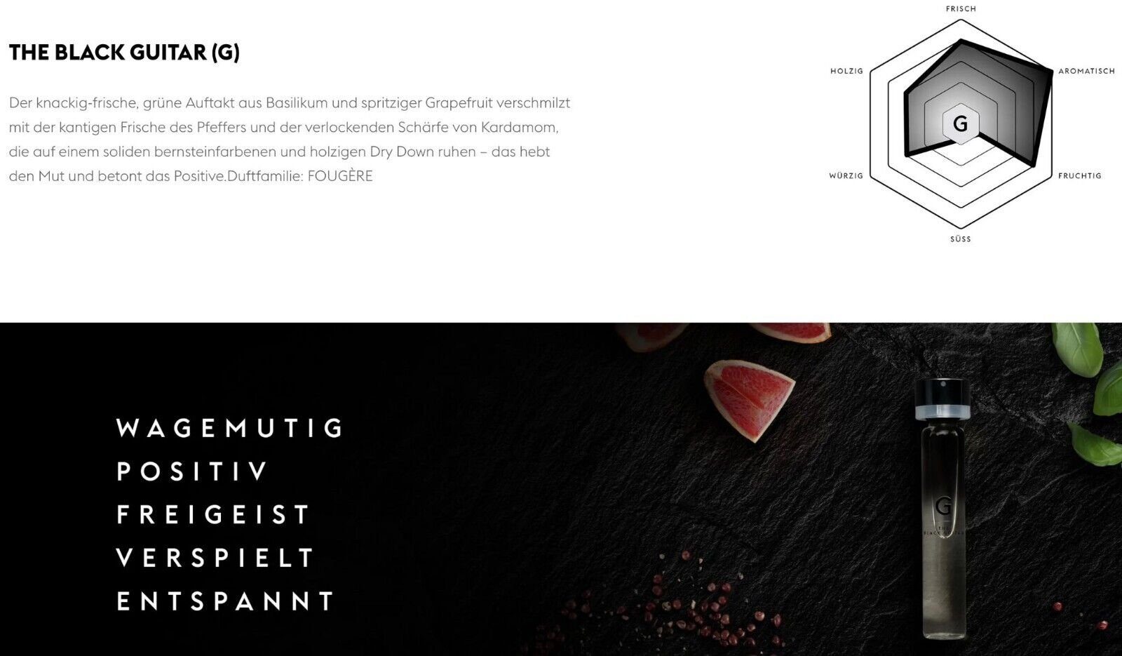 GAMMON Eau de Parfum Black Notes - G