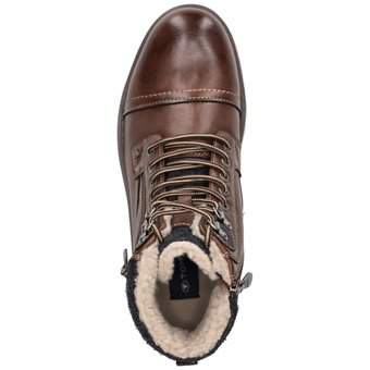 Tom Tailor Schnürstiefelette in braun
