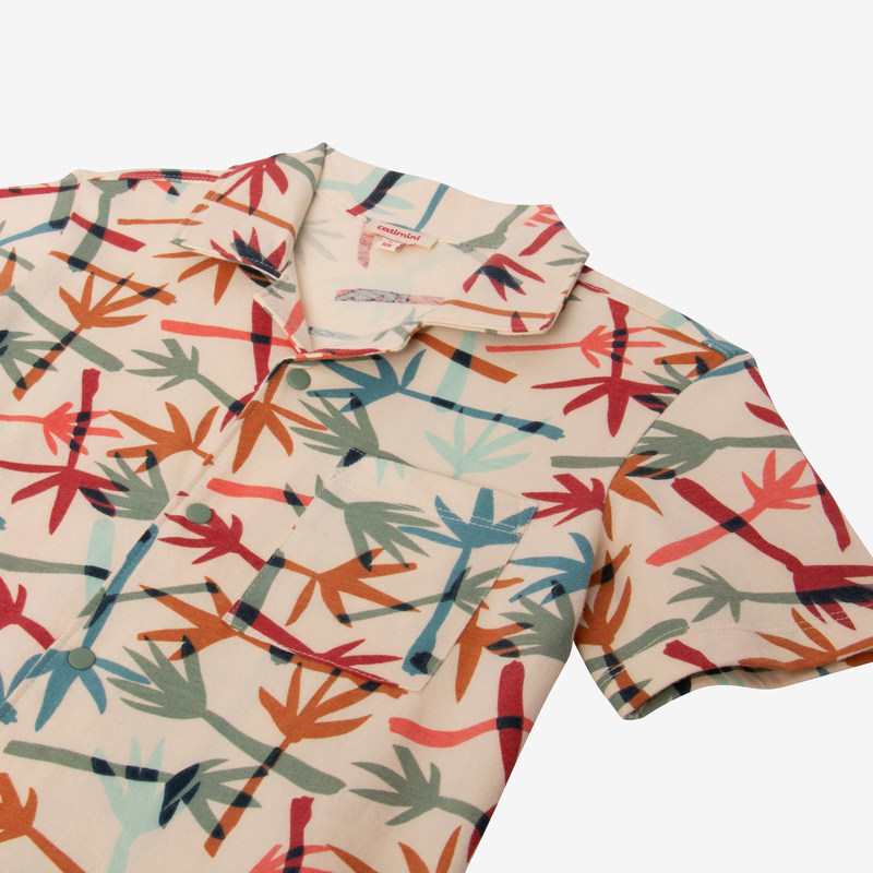 Chemise bébé garçon camo palmes jaune Catimini