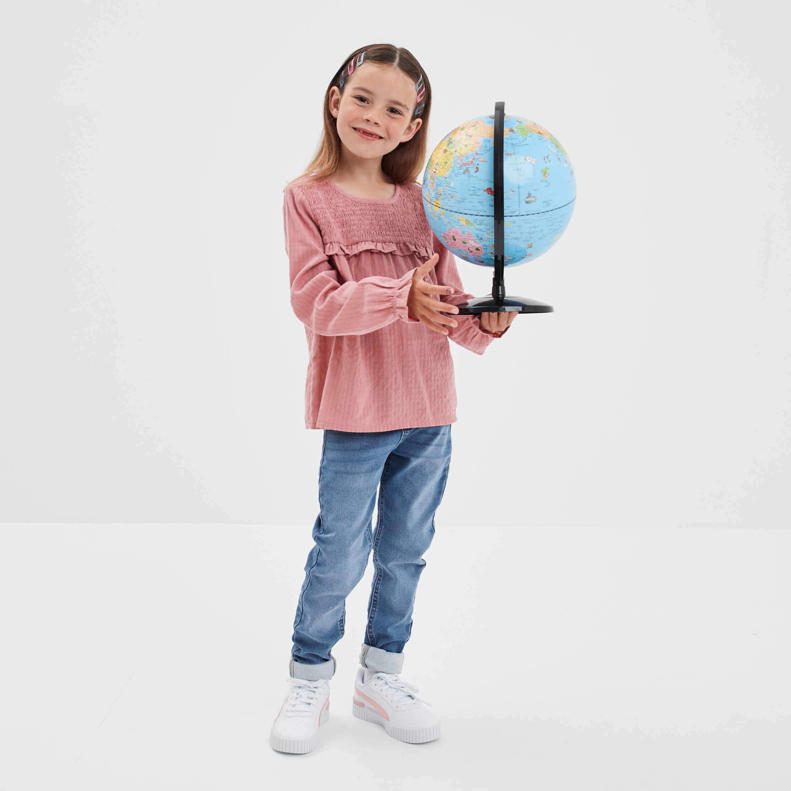 Jegging taille élastiquée denim stone fille | La Halle