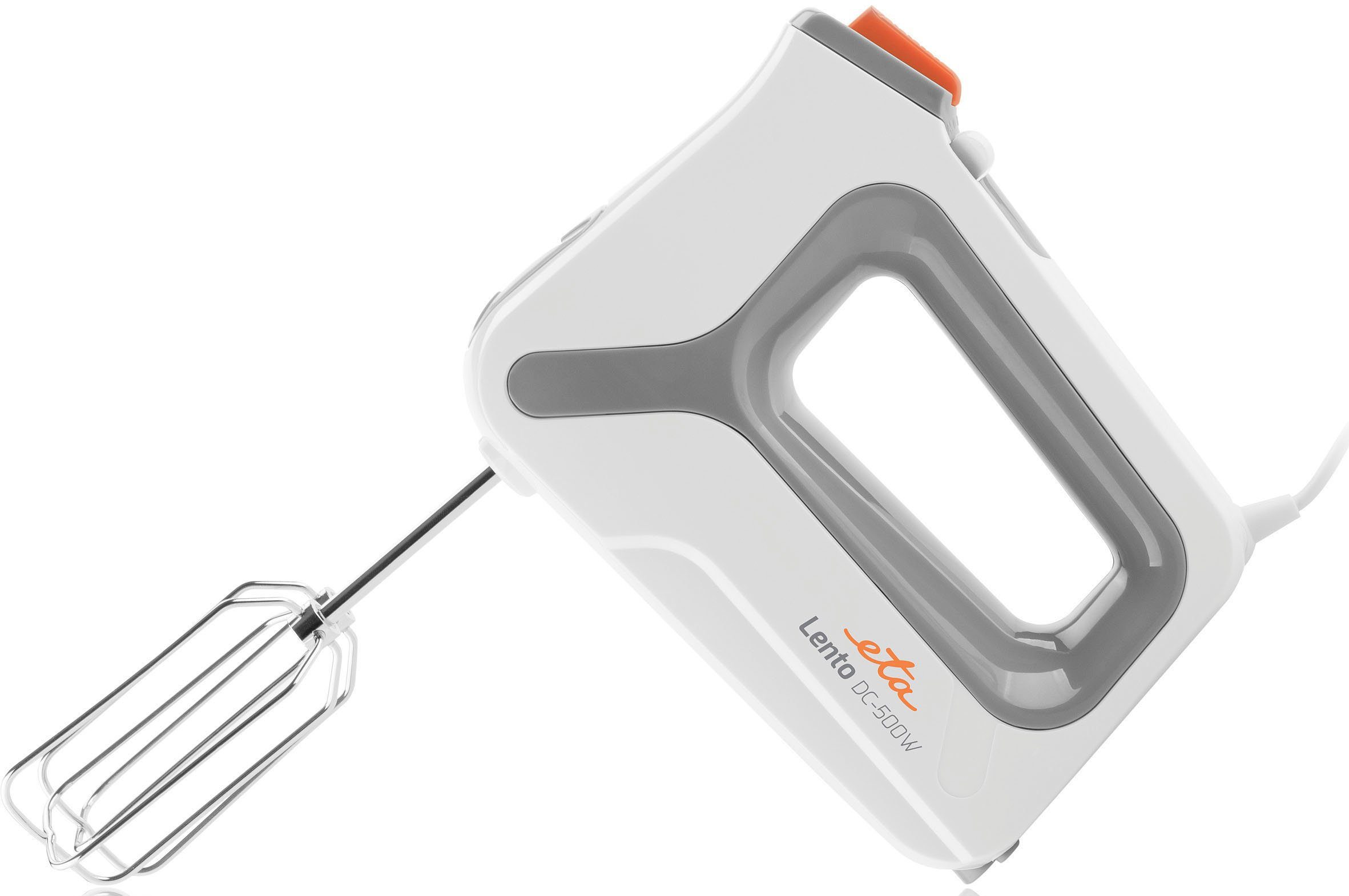 eta Handmixer LENTO Basis ETA005190000, 500 W, DC Motor, 4 Geschwindigkeiten, Leiser Betrieb, Ergonomische Griffe