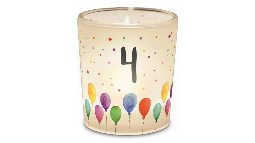 Geschenk für Dich Licht Geburtstag Zahl 4