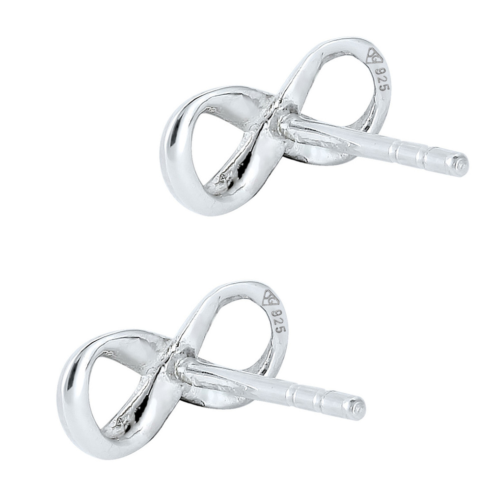 Elli Elli Ensemble de Bijoux Femmes symbole de l'infini clous d'oreilles bande set rég Bijoux