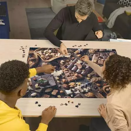 Puzzle 2000 Teile - Schokoladenparadies