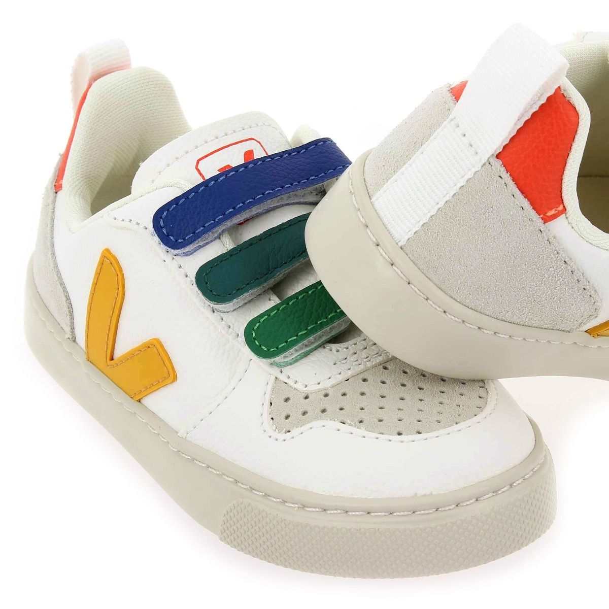 Veja  V-10 VELCRO - Multi Blanc