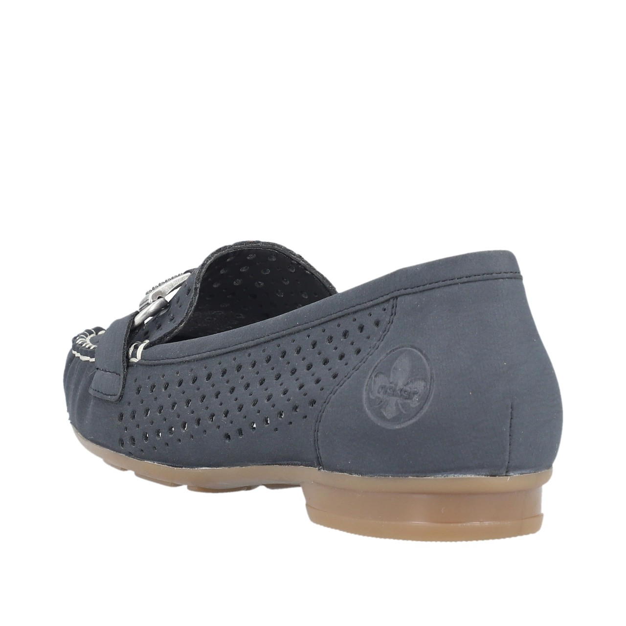 RIEKER Sportliche Slipper blau
