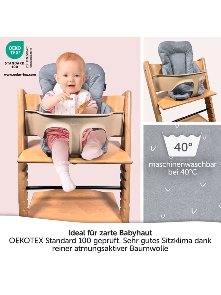LaLoona Sitzverkleinerer für Stokke Tripp Trapp Hochstuhl - in grau günstig kaufen onesize