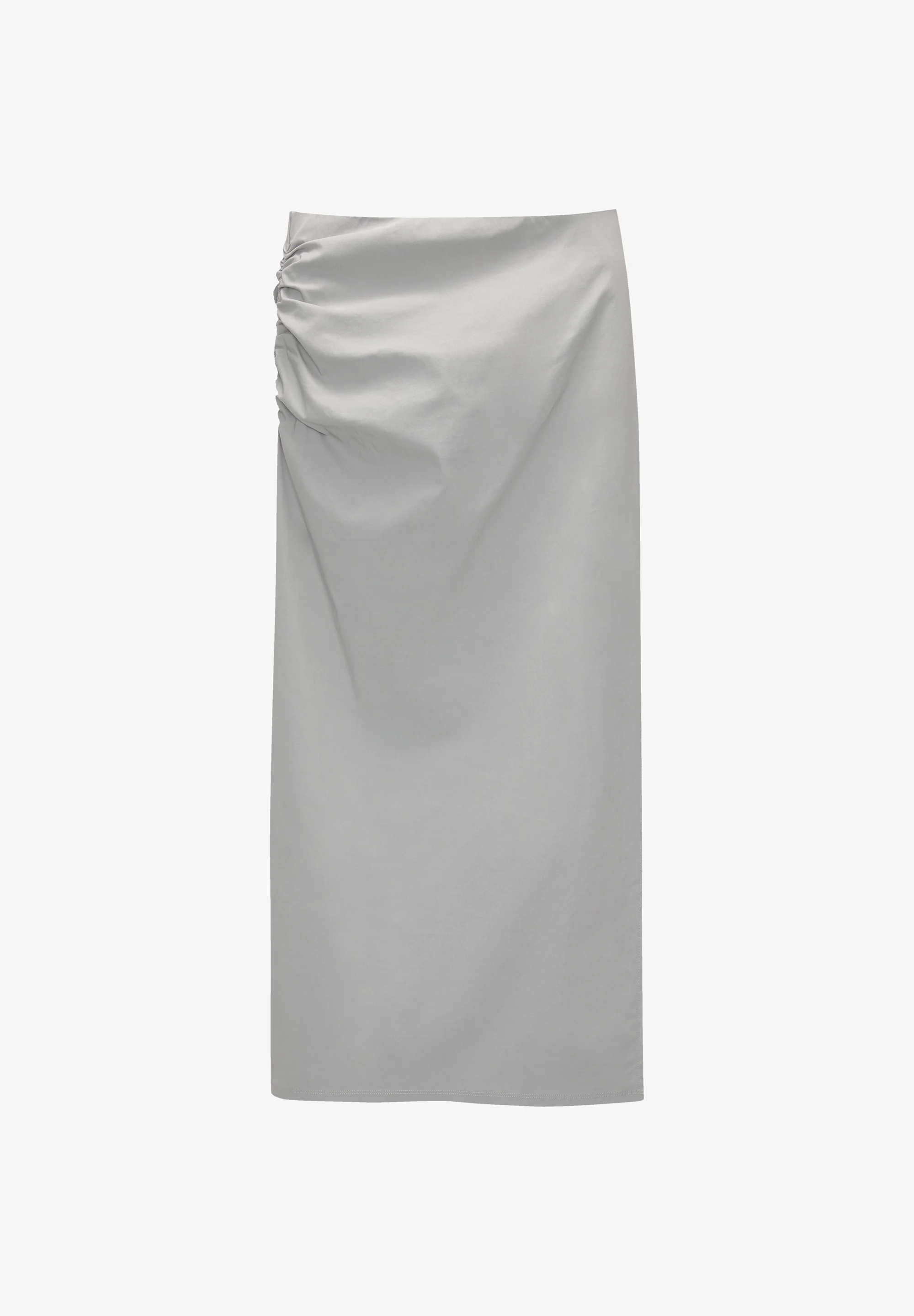 PULL&BEAR FRUNCIDO - MIDI - Falda campana