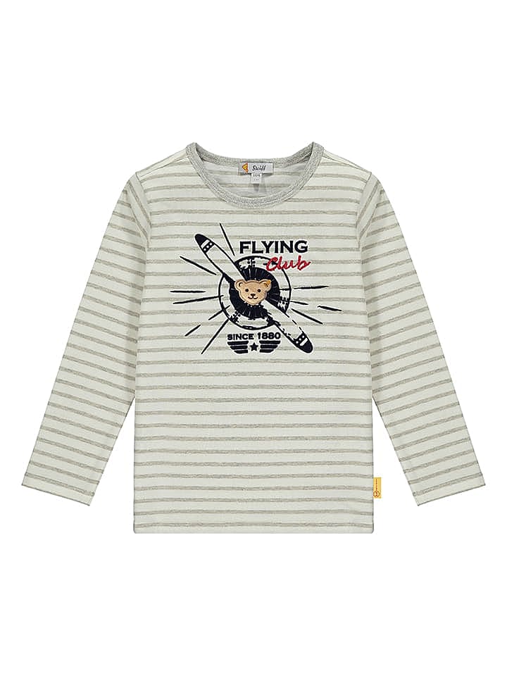 Steiff Longsleeve in Grau/ Creme günstig kaufen 122