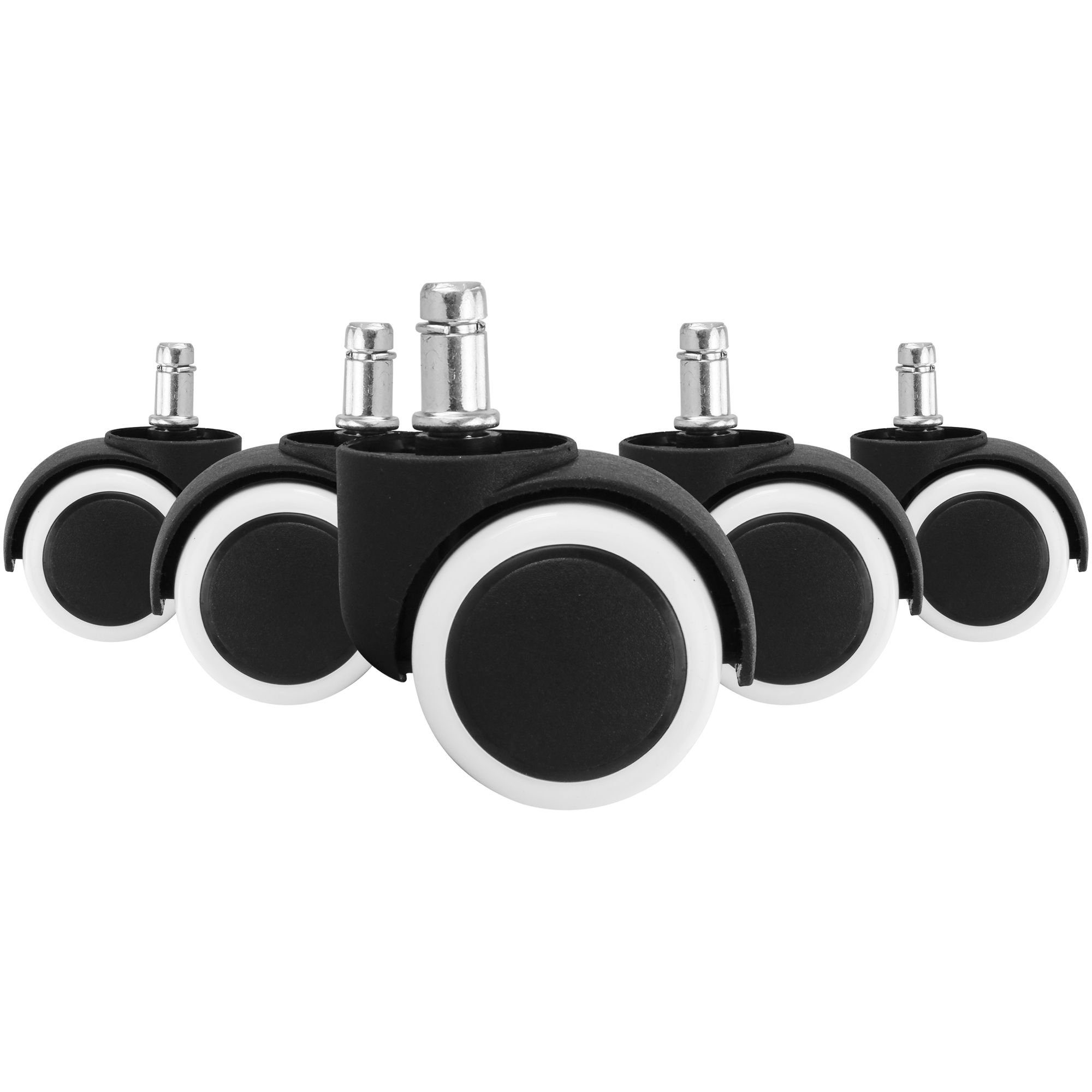 KADIMA DESIGN Stuhlrolle Bürostuhlrollen für Hartböden – 50 mm, Polyurethan-Beschichtung