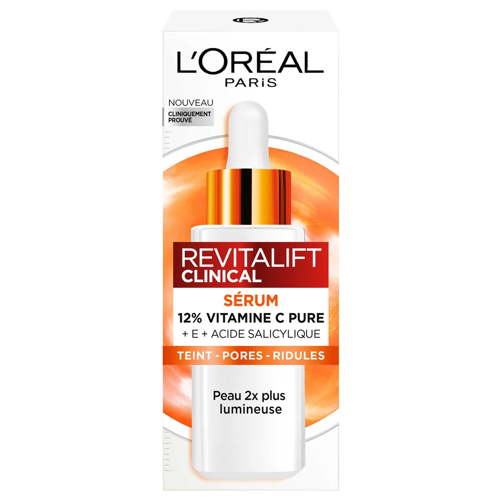 L'Oréal Paris L’Oréal Paris Revitalift Clinical Sérum 12% Vitamine C Pure Sérum Vitamine C, Teint, Pores, Ridules