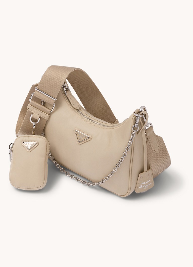 Sac bandoulière Prada Re-Edition 2005 en nylon avec détails en cuir