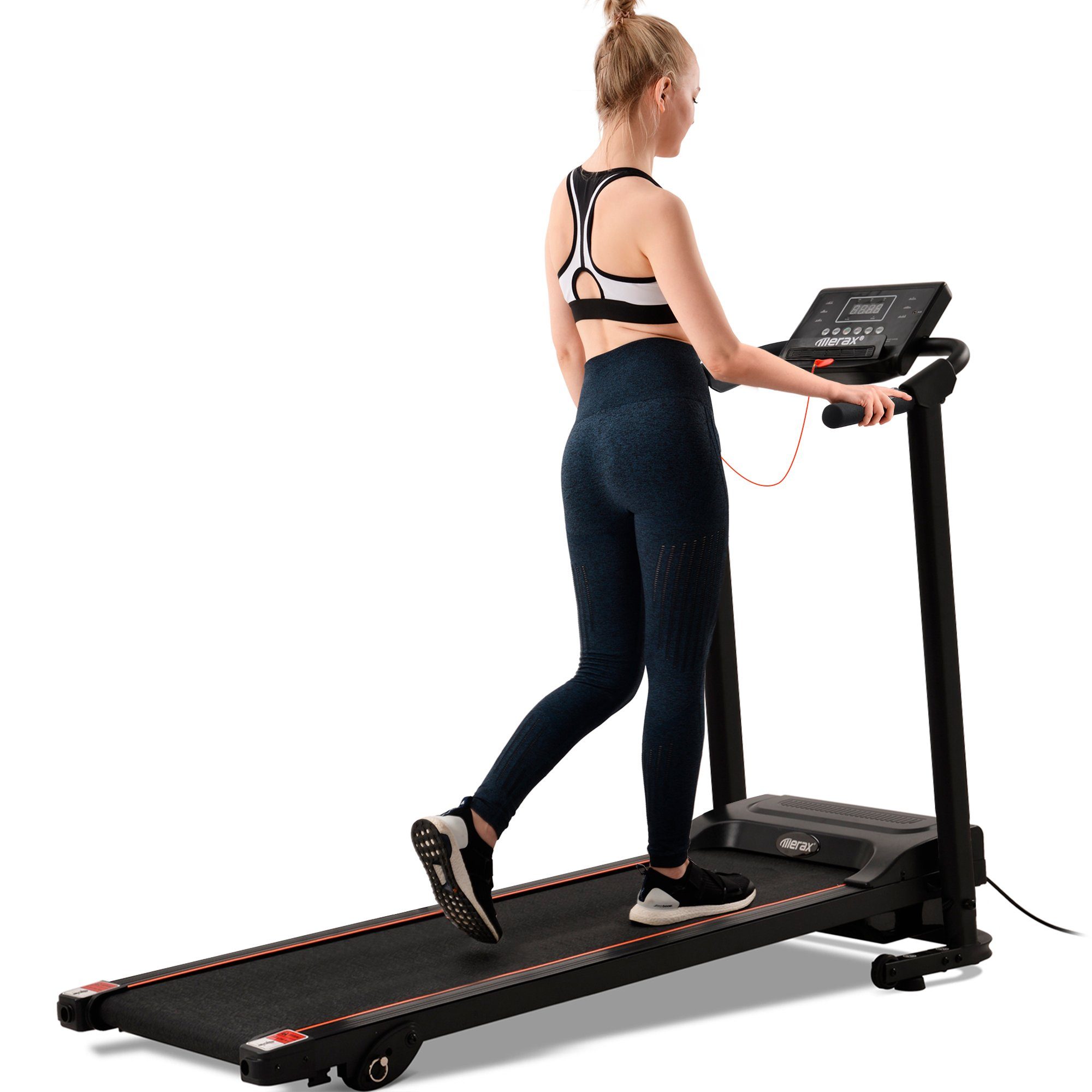 Merax Laufband, klappbar mit LED Display, 3 Neigung, 12 Programme, 1-12 KM/H