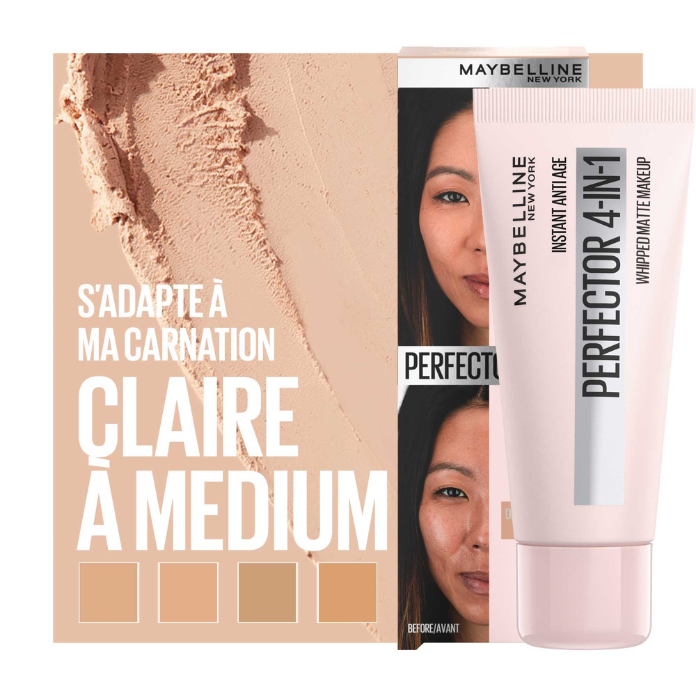 Maybelline New York Perfecteur de teint matifiant 4-en-1 INSTANT ANTI AGE PERFECTOR 02 LIGHT Medium Perfecteur de teint matifiant 4-en-1