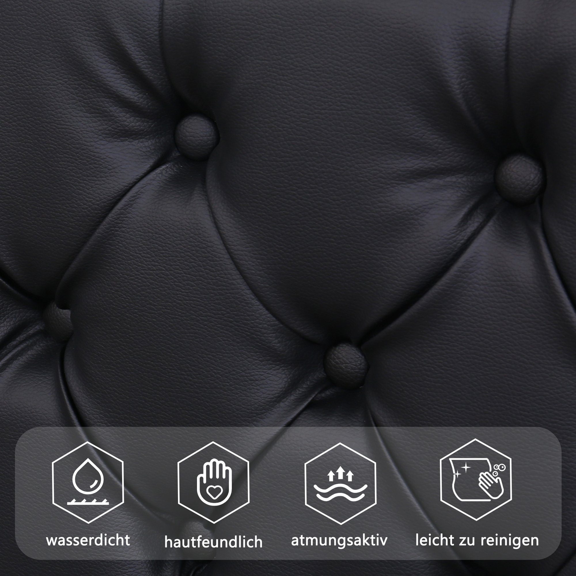 HAUSS SPLOE Polsterbett Polsterbett Funktionsbett Doppelbett Bettrahmen Bettgestelle (Kunstleder, Hydraulisch 140 x 200 cm/180 x 200 cm), Funktionsbett mit Lattenrost und Stauraum, Mit LED-Beleuchtung