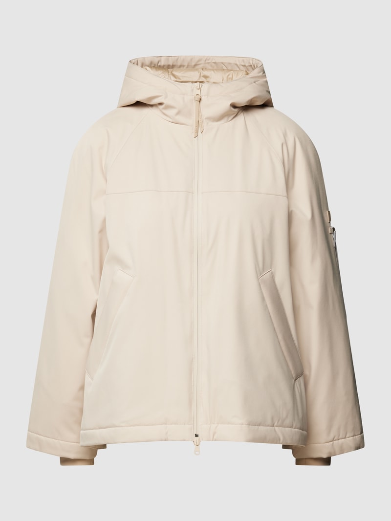 Jacke mit Kapuze Modell 'DELIS' in offwhite