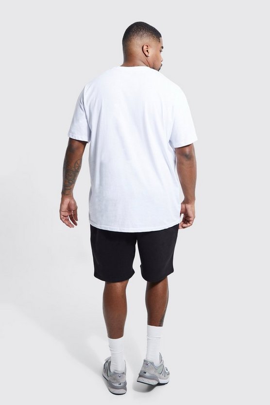 Plus lockere Man Jersey-Shorts