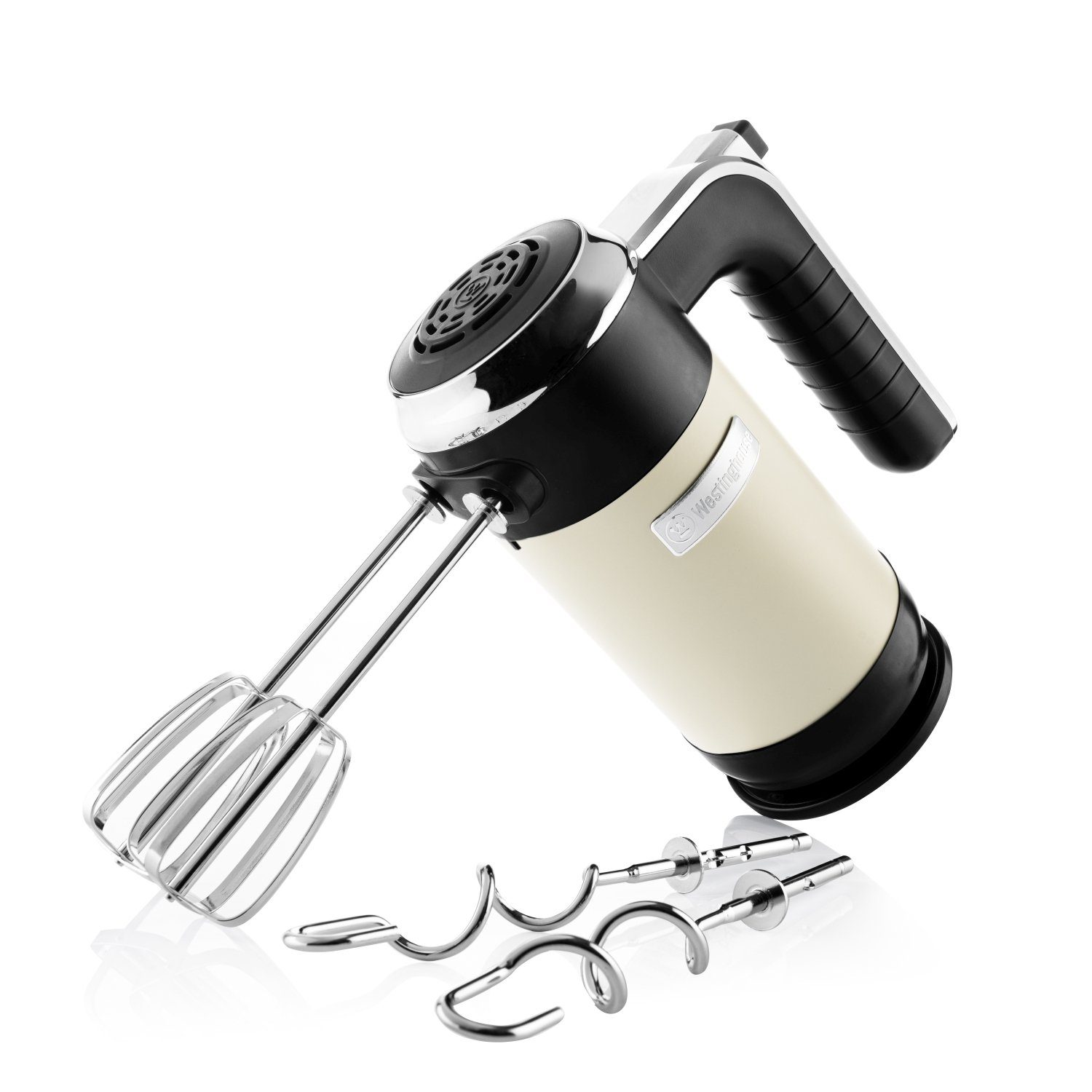 Westinghouse Handmixer WKHM250 Retro, 350 W, 6 Stufen, Spülmaschinenfeste Teile, LED-Display