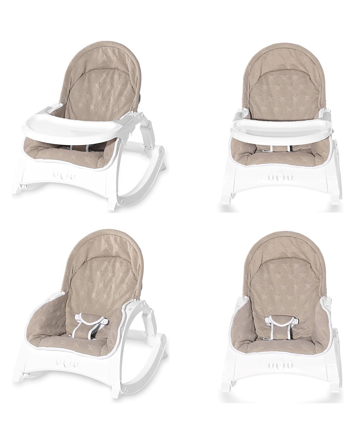 Babywippe ALEX 3 in 1 Tisch Vibrationsfunktion, 4 Melodien Babywippen