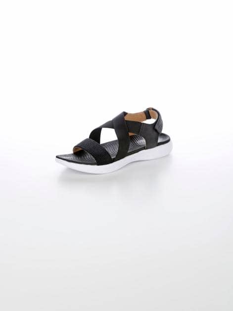 Sandale mit elastischen Riemchen
