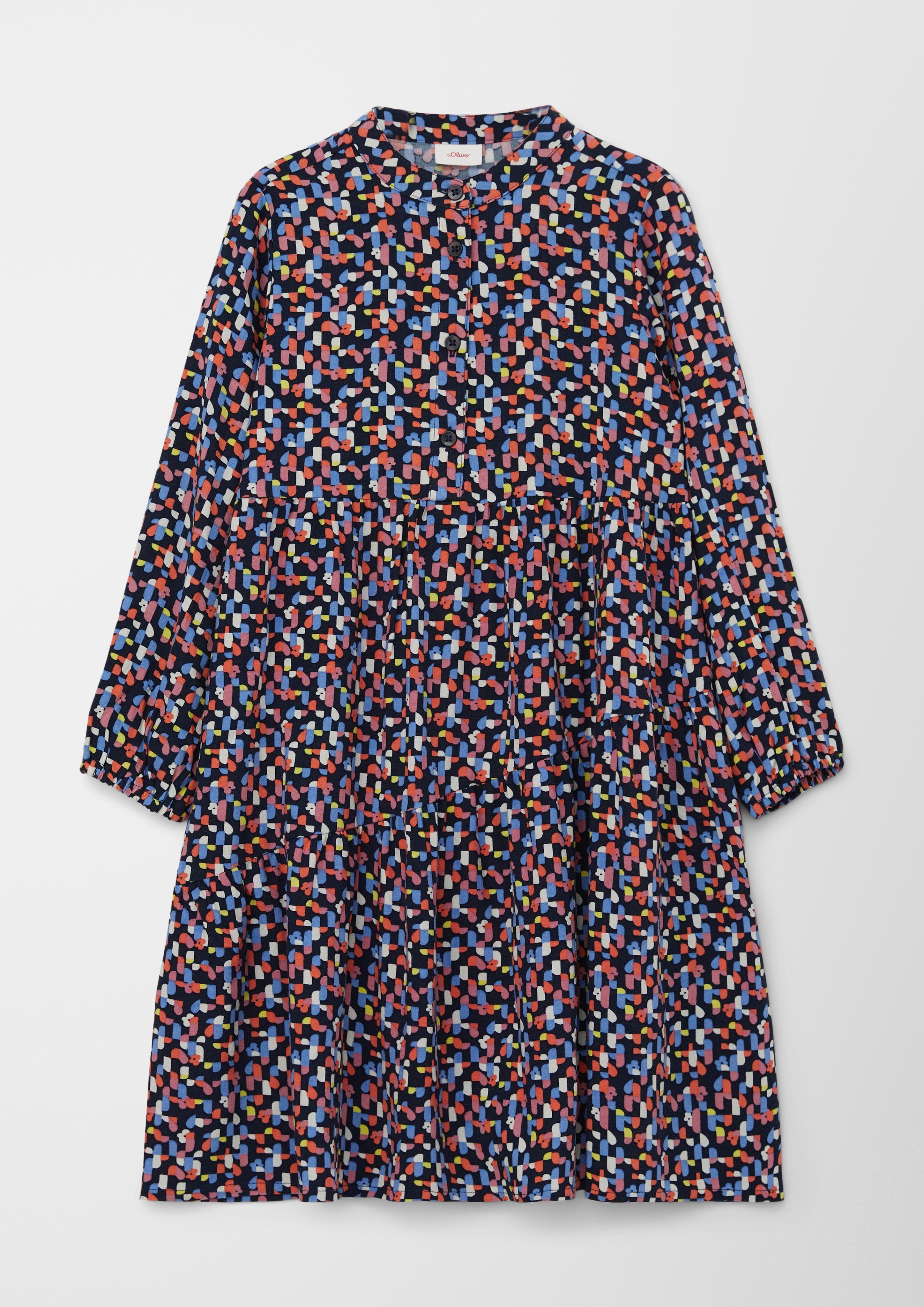 Stufenkleid aus Viskose in Midi-Länge  2124966-59A0