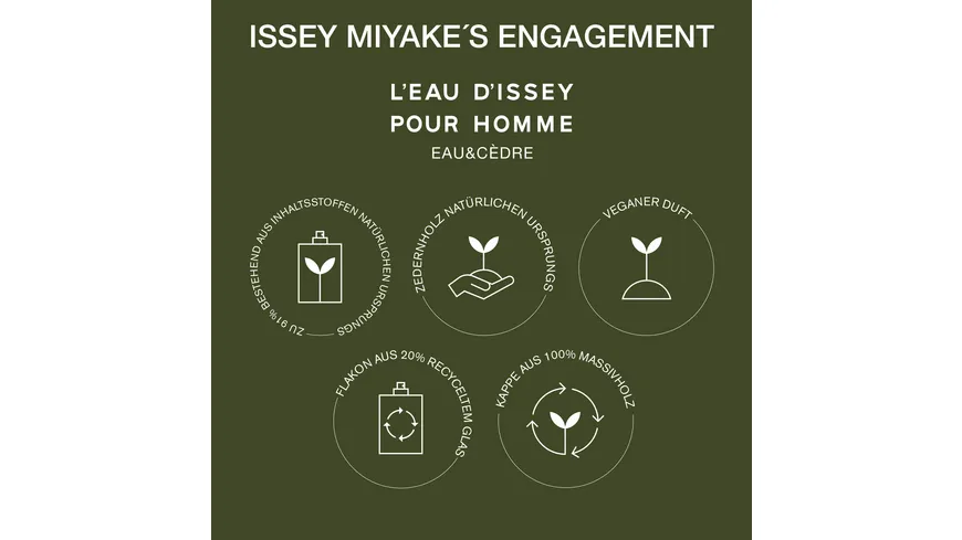 ISSEY MIYAKE Eau de Toilette L’Eau d’Issey Pour Homme Eau & Cedre