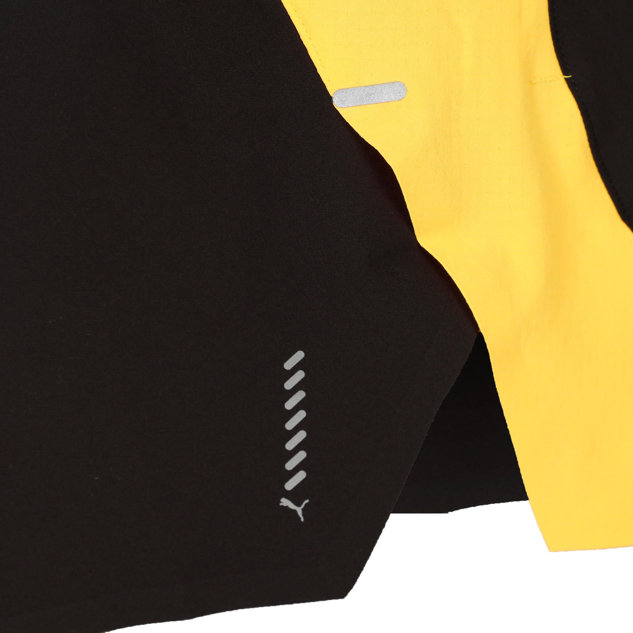 Run Ultraweave Velocity 3in Split Laufshorts Herren - Schwarz, Gelb