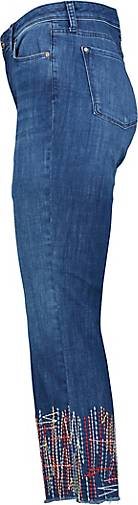 Raffaello Rossi Damen Jeans VIC 6/8 CROPPED STITCH Slim Fit