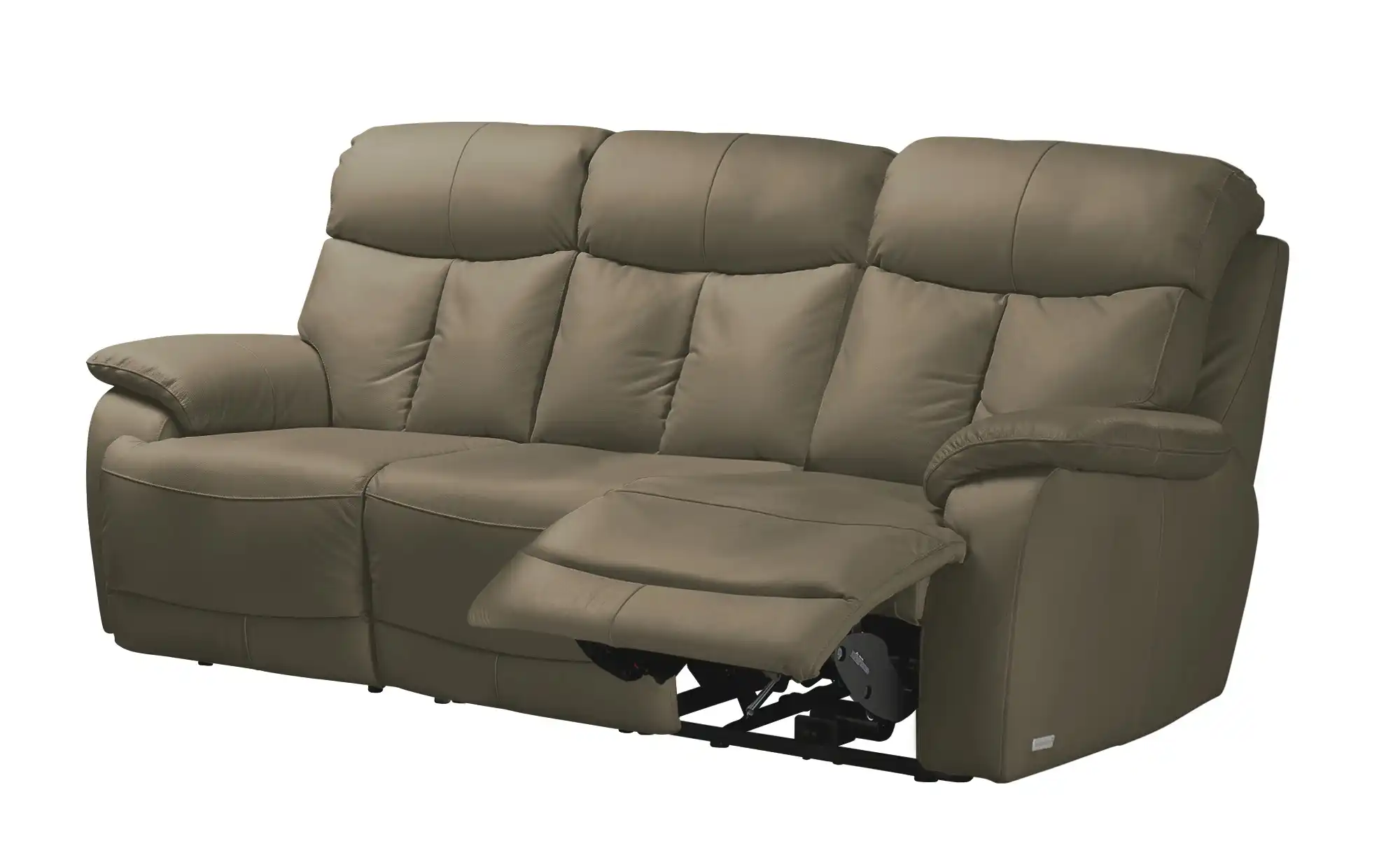 Wohnwert Sofa 3-sitzig aus Echtleder mit manueller Relaxfunktion Ambra