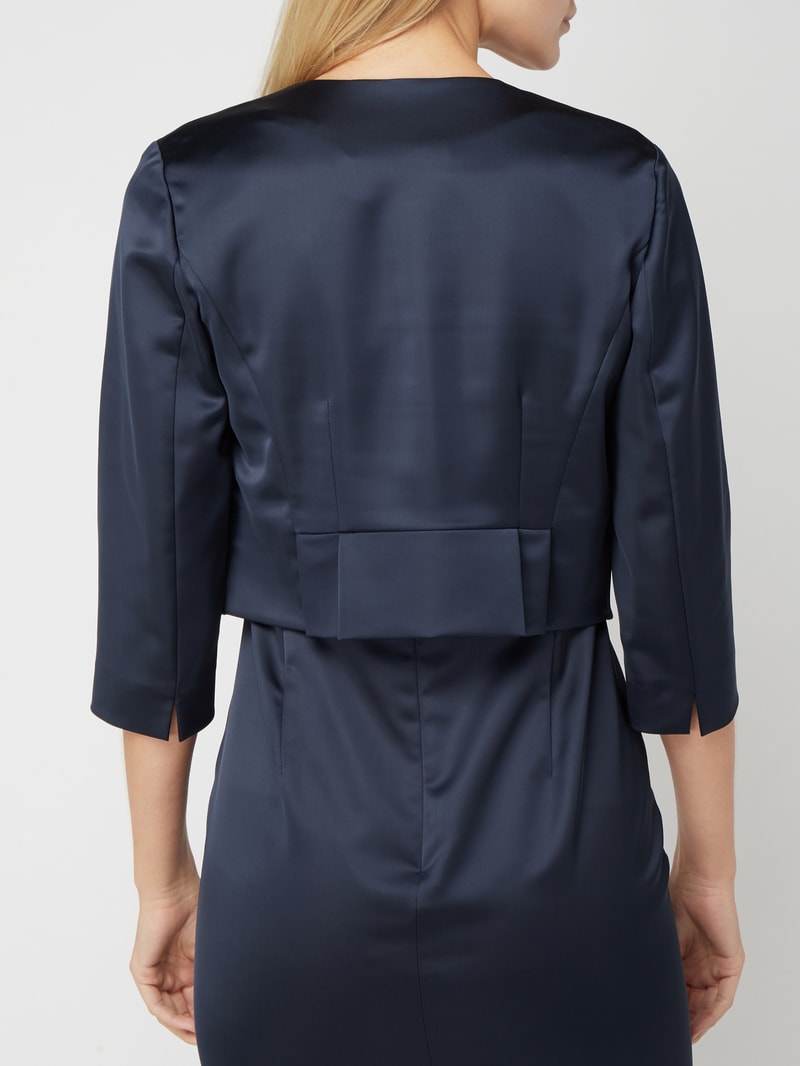Bolero aus Satin in dunkelblau