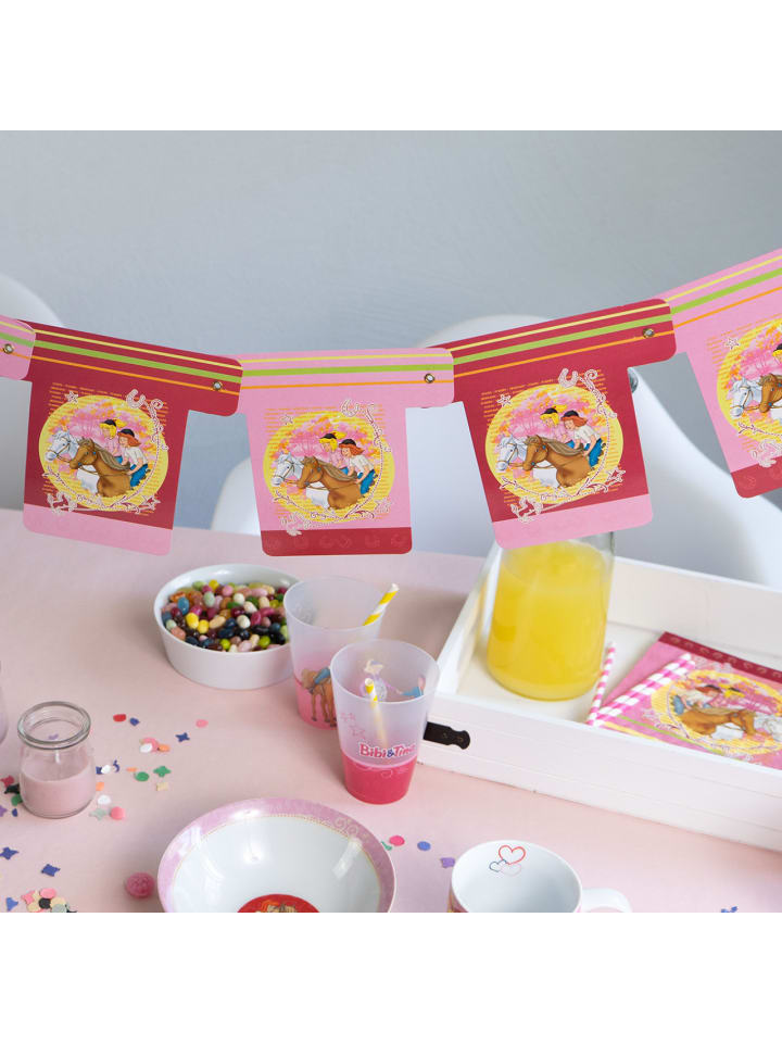 Geda Labels Partygirlande Bibi & Tina in Pink - 220cm günstig kaufen onesize