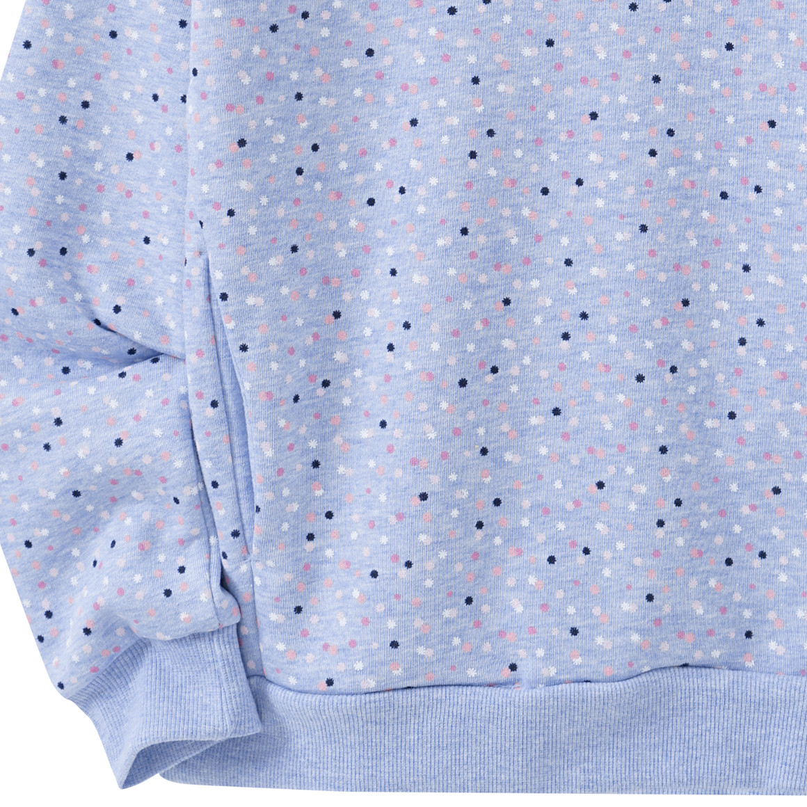 Mädchen Sweatshirt mit Schalkragen