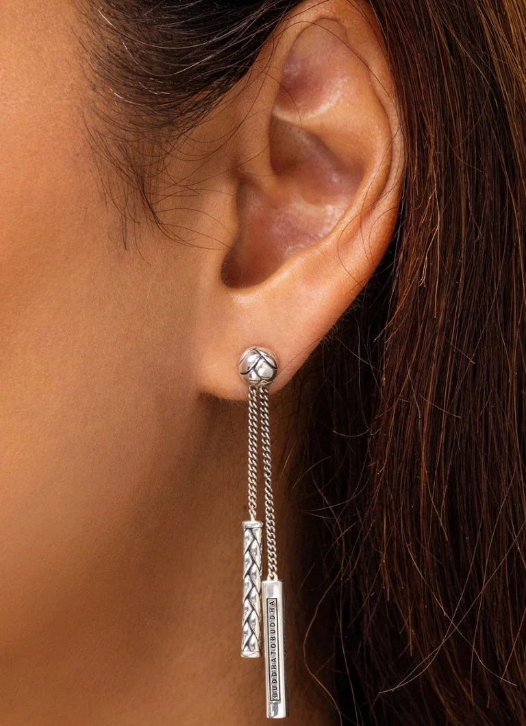 Buddha to Buddha George stud earrings made of silver