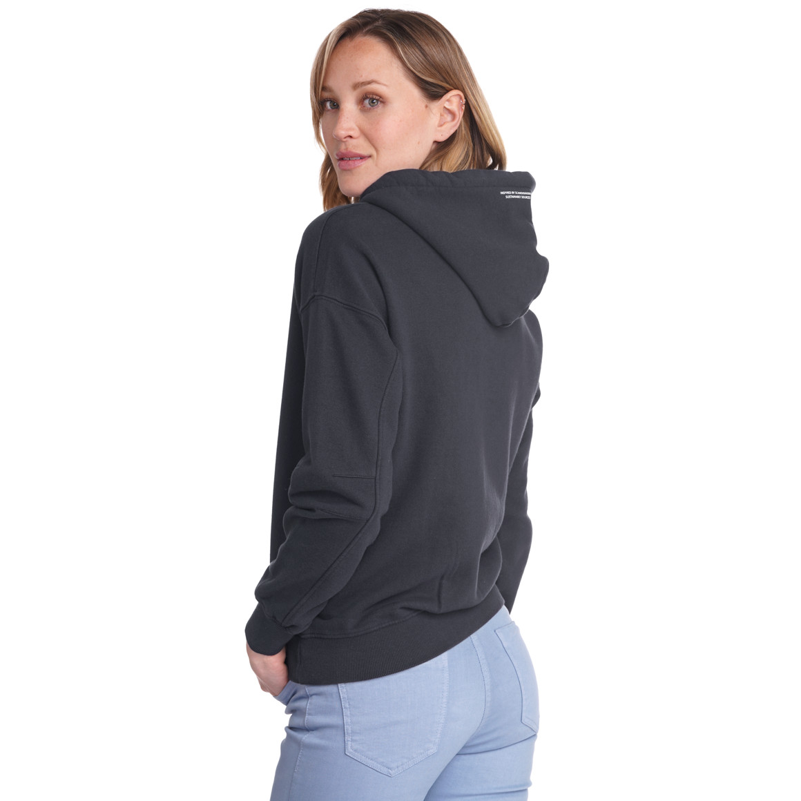 Damen Hoodie mit Print auf der Kapuze