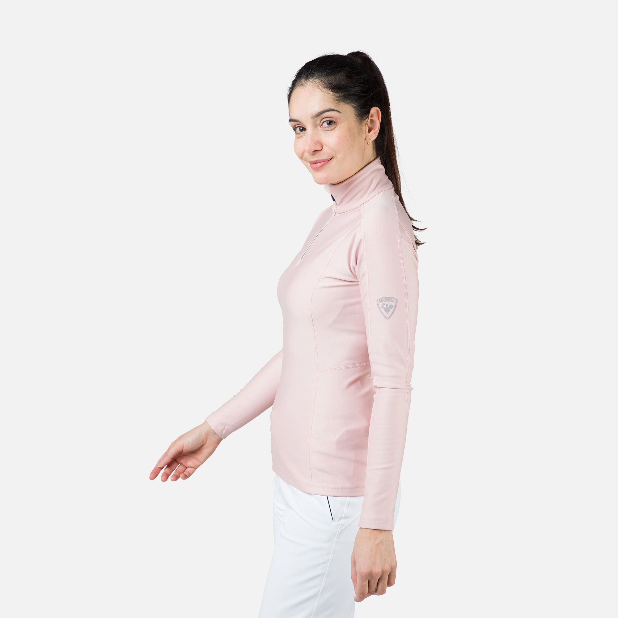 Sous-pull Classique demi-zip Femme
