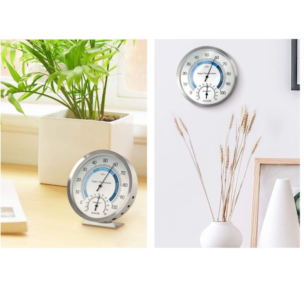 Jormftte Bodenthermometer Hygrometer- Edelstahl