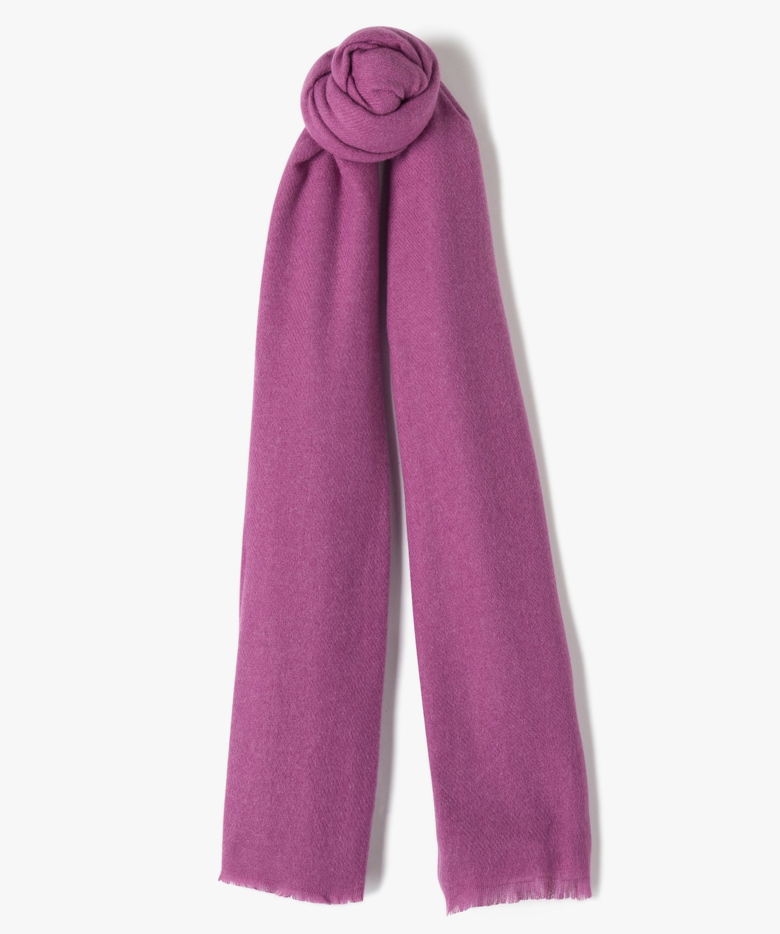 écharpe femme unie en maille douce rose | GEMO