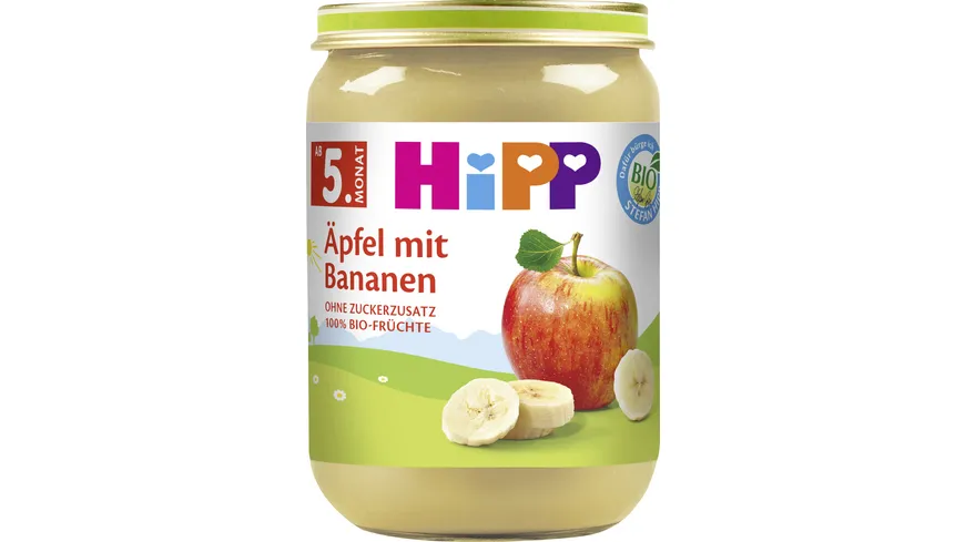 HiPP Bio Früchte Äpfel mit Bananen