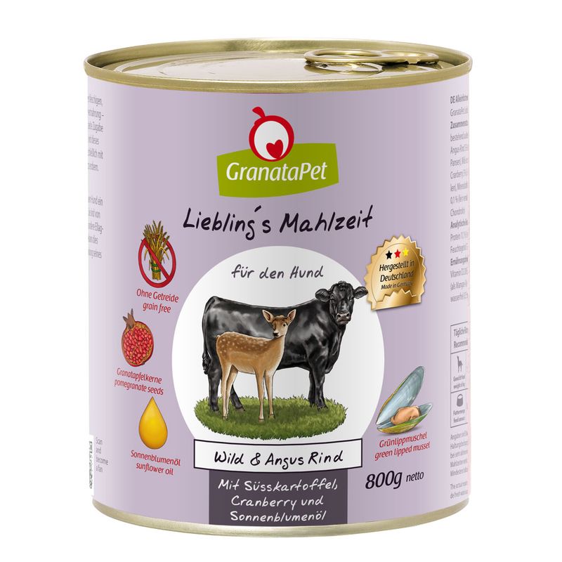Probierpaket GranataPet Liebling's Mahlzeit 6 x 800 g