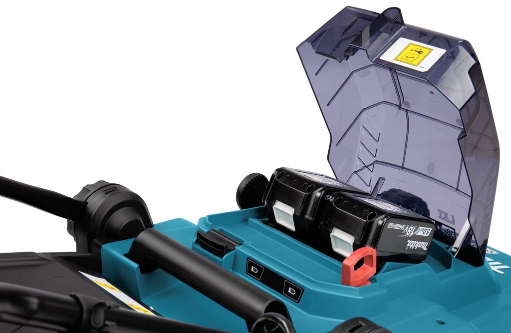 Makita DLM382PT2 LXT 2x18 V akku Grasmaaier 38 cm 2x 5,0 Ah