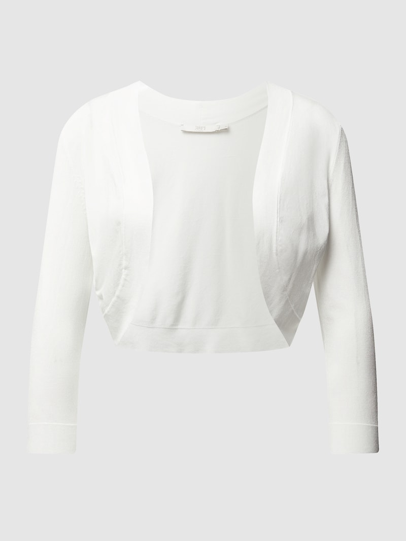 Bolero mit Schalkragen in offwhite meliert
