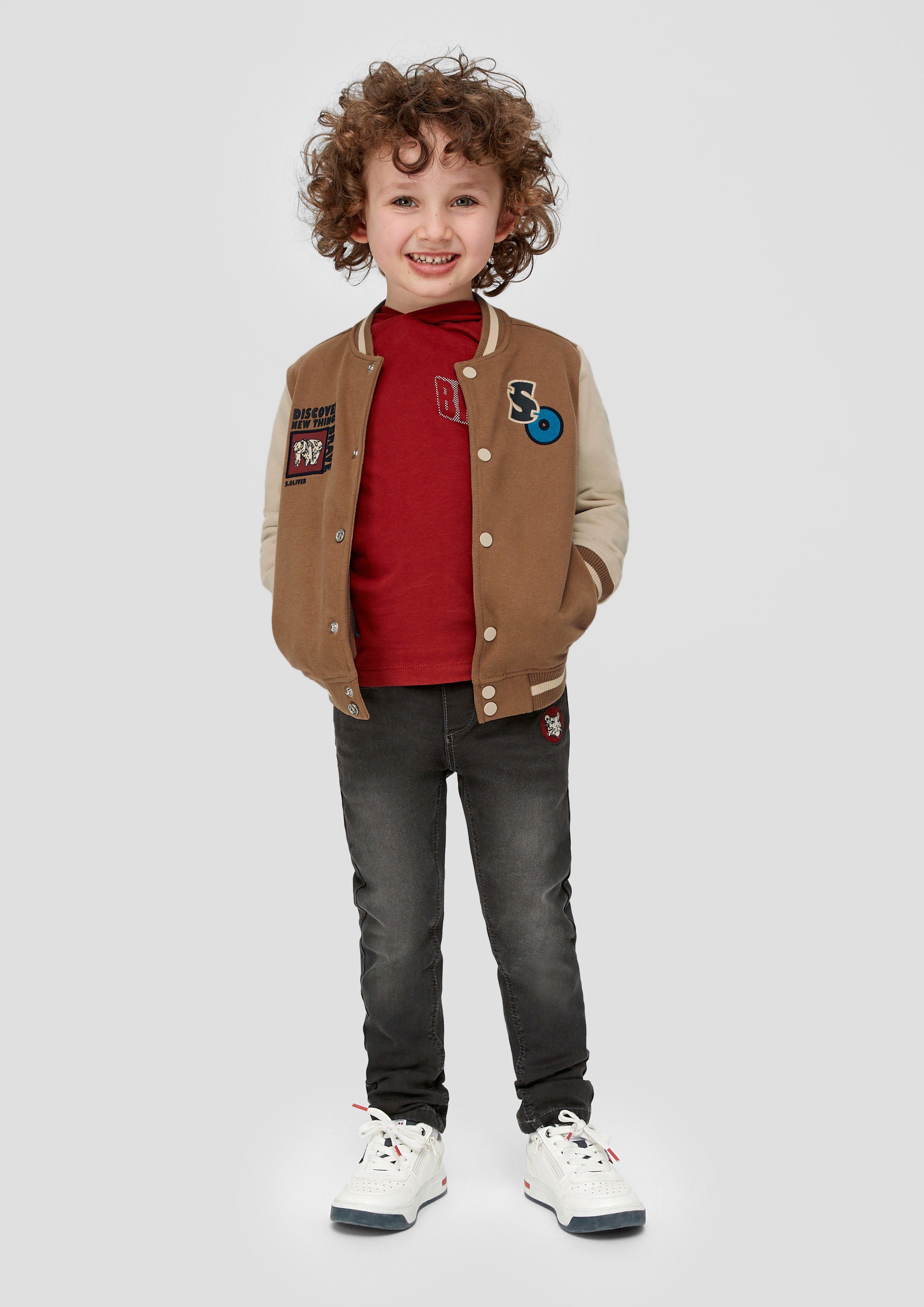 Sweatshirtjacke im College-Style  2134181-8480