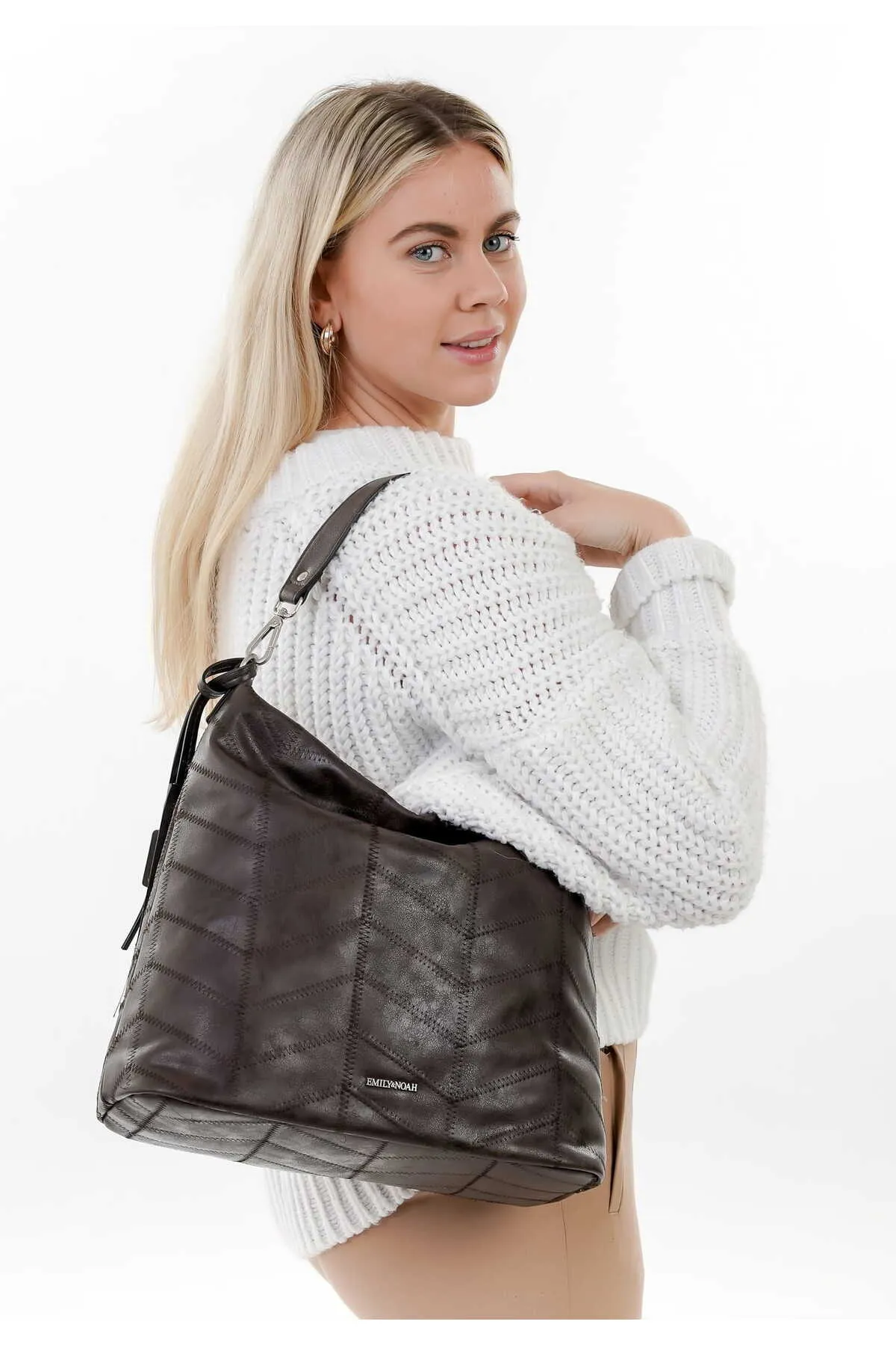 Emily & Noah  Handtasche - Braun - Unifarben