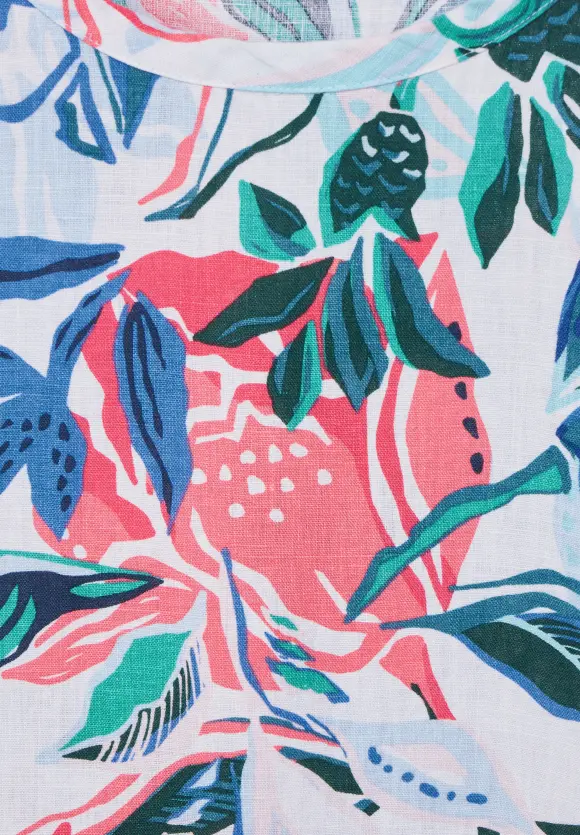 CECIL Leinenkleid mit Blumenprint