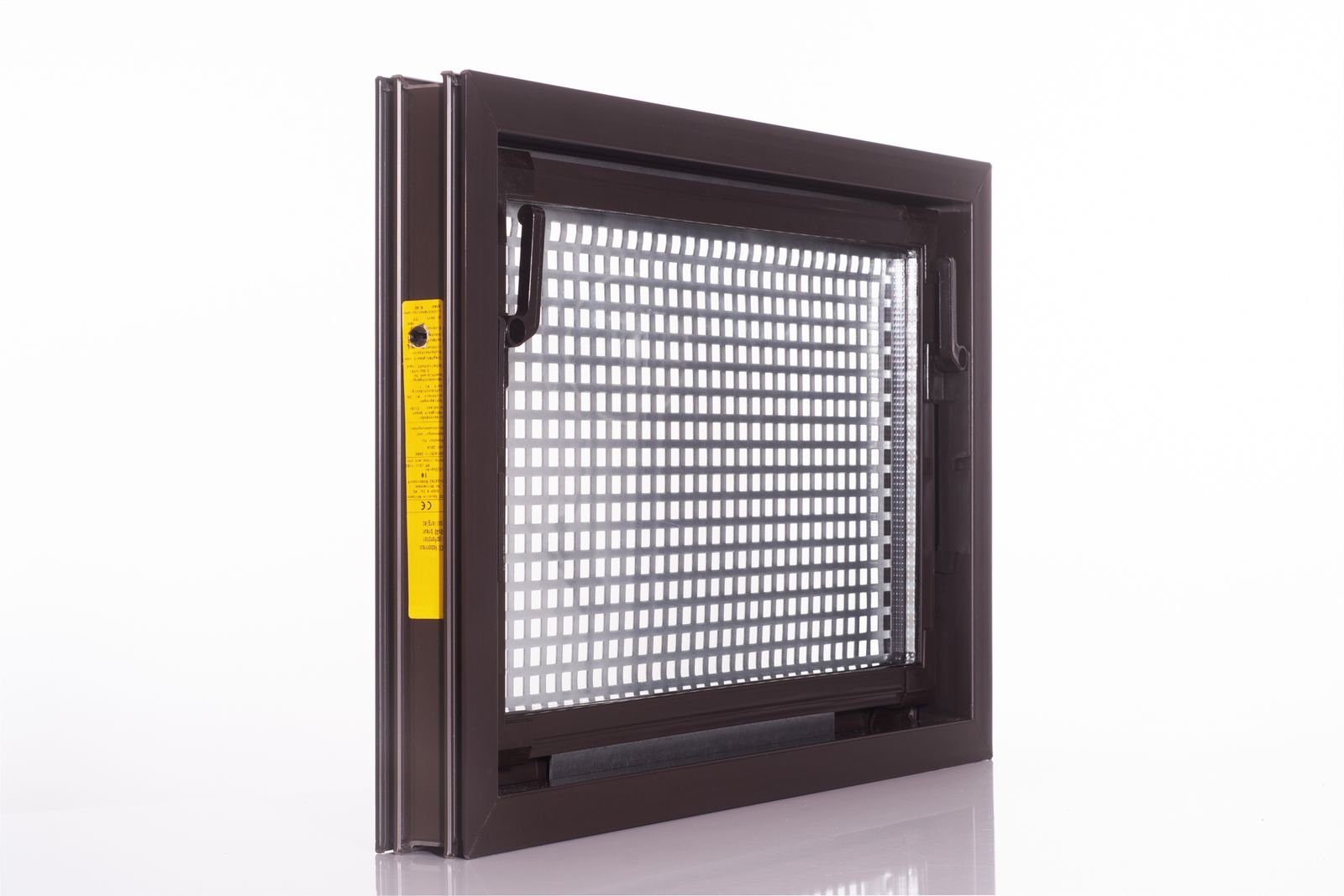 ACO Severin Ahlmann GmbH & Co. KG Kellerfenster ACO 60x50cm Nebenraumfenster braun Isofenster + Schutzgitter Kellerfenster Fenster, inkl. Schutzgitter mit einfacher Montage