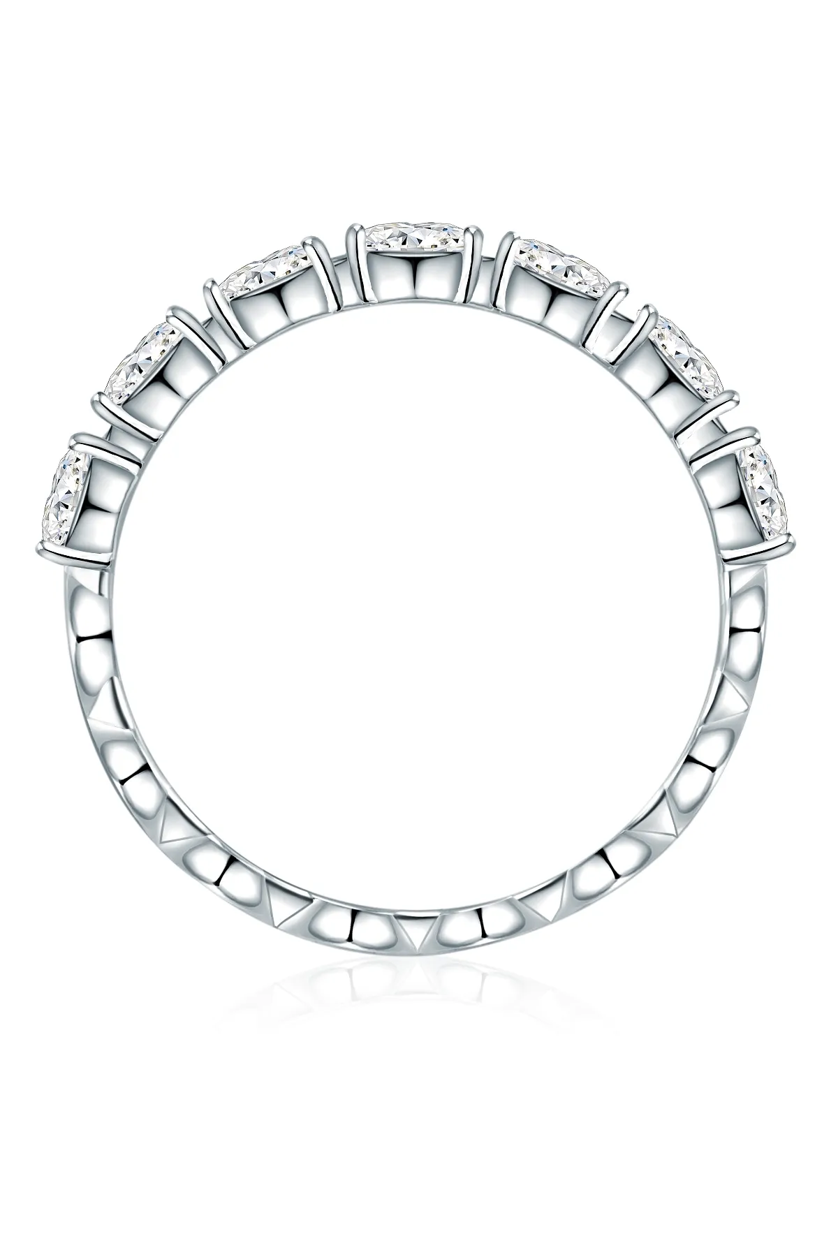 Lulu & Jane  Ring mit Kristallen von Swarovski® Ring verziert mit Kristallen von Swarovski® weiß