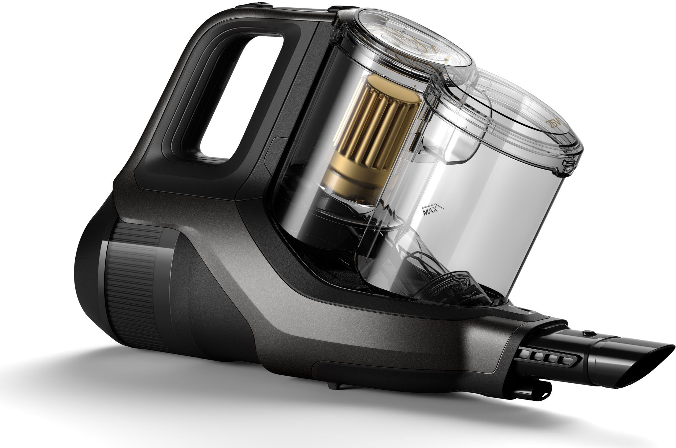 Philips Nass-Trocken-Akkusauger XC8347/01 SpeedPro Max Aqua Plus, beutellos, mit 80 Minuten Laufzeit, Wischfunktion und 360°-Saugdüse