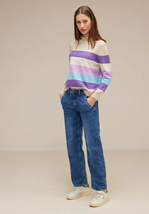 Street One Pullover mit Streifenmuster