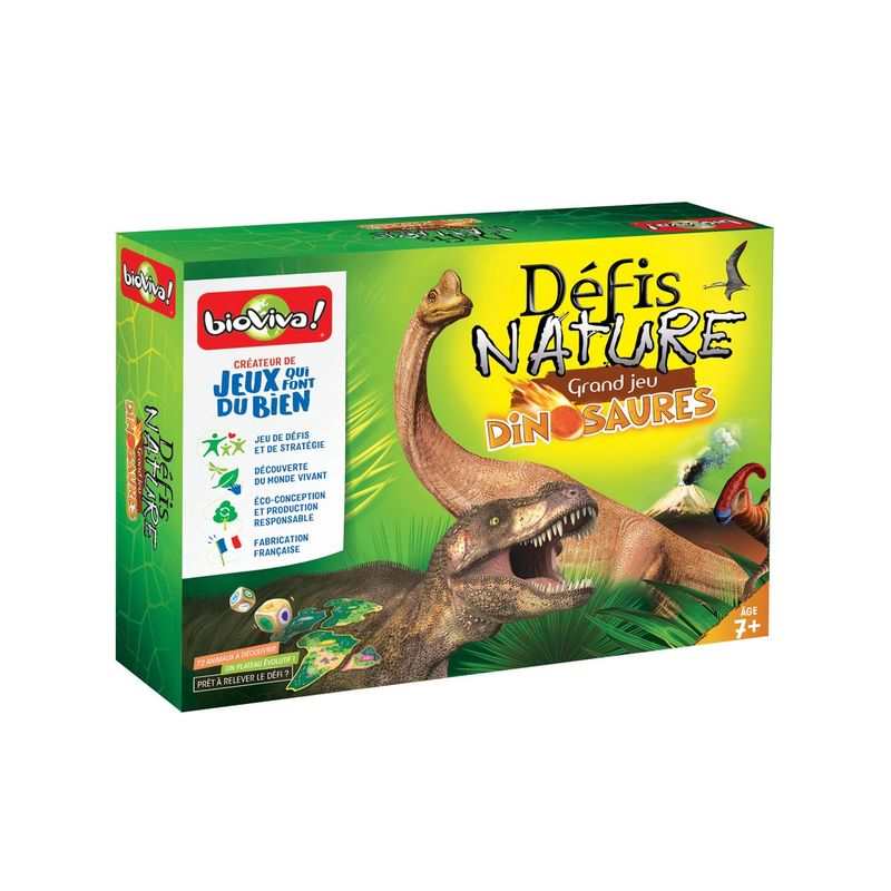 Jeu de société Défis nature Le grand jeu Dinosaures Bioviva