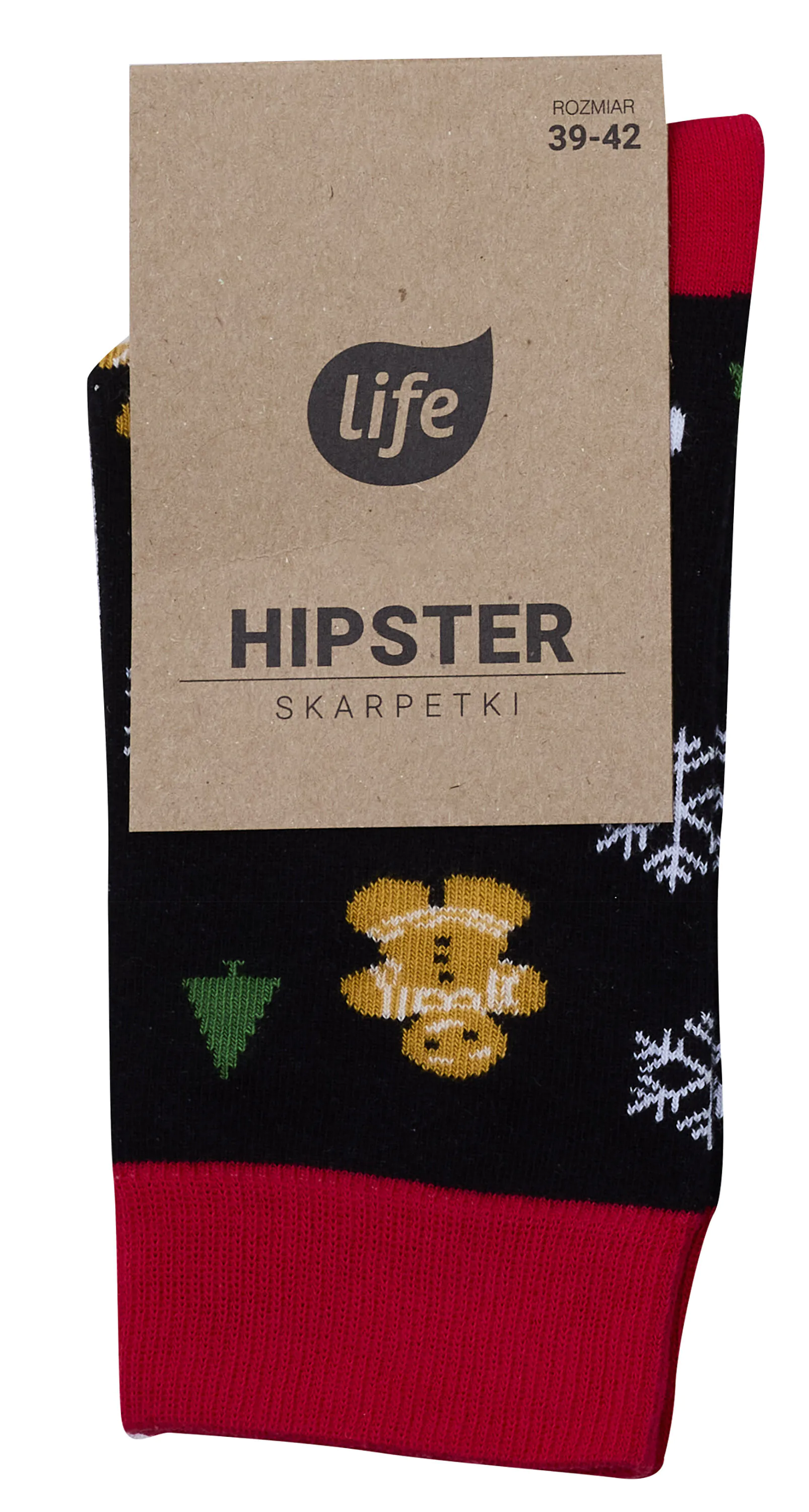 Хипстер чарапе Life, са узорком медењака, црне, величина 43-46